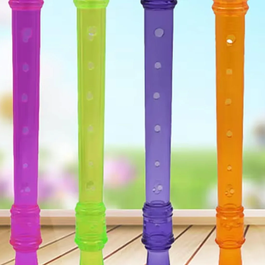 6 Colors Optional Environmental ABS Transparent Eight Holes Recorder Professional Recorder Woodwind Flute For Beginners