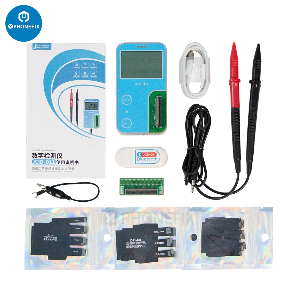 JCID-D11 Multifunctional Digital Detector Support Bluetooth Connect With JC Maintenance Drawings for Measuring PCB Board Voltage