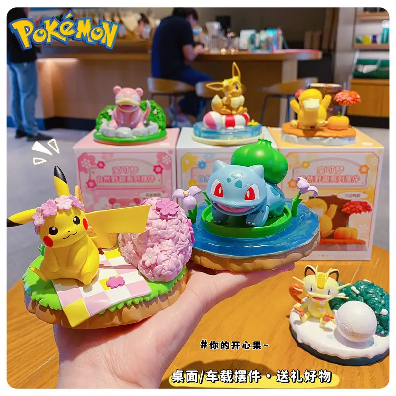 2025년 신제품 반다이 공식 데스크탑 장식 귀여운 자동차 액세서리 창의적인 홈 오피스 장식 수집용 장난감 피규어