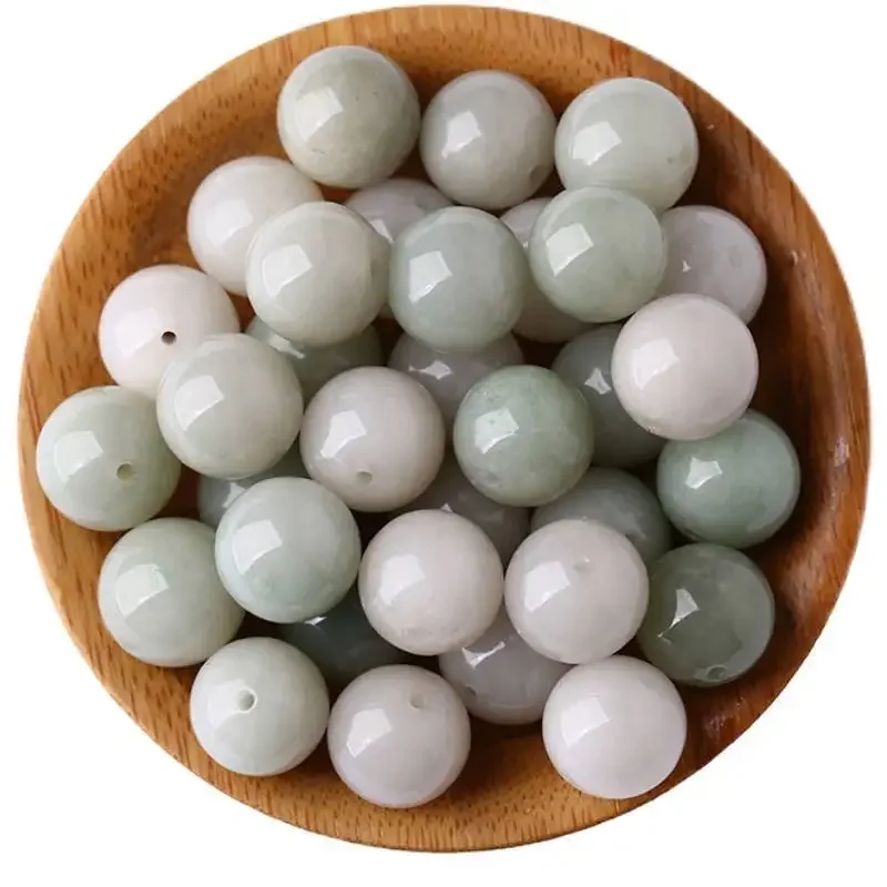 

12/14/16/18mm Grade A Myanmar Jadeite Round Jade Beads For Jewelry Making Diy String Bracelet Beaded Necklace Charms Accessories