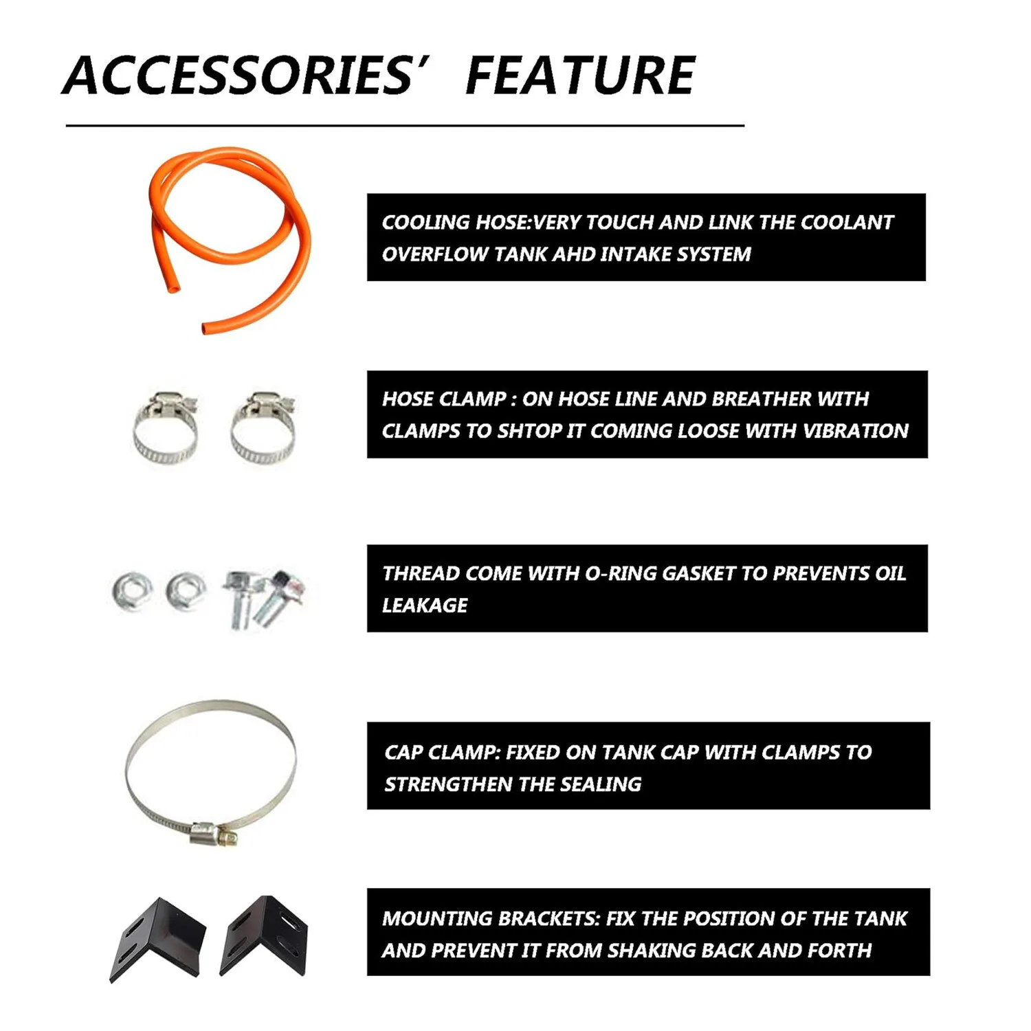 خزان تجاوز مبرد المبرد العالمي، ألومنيوم فضي