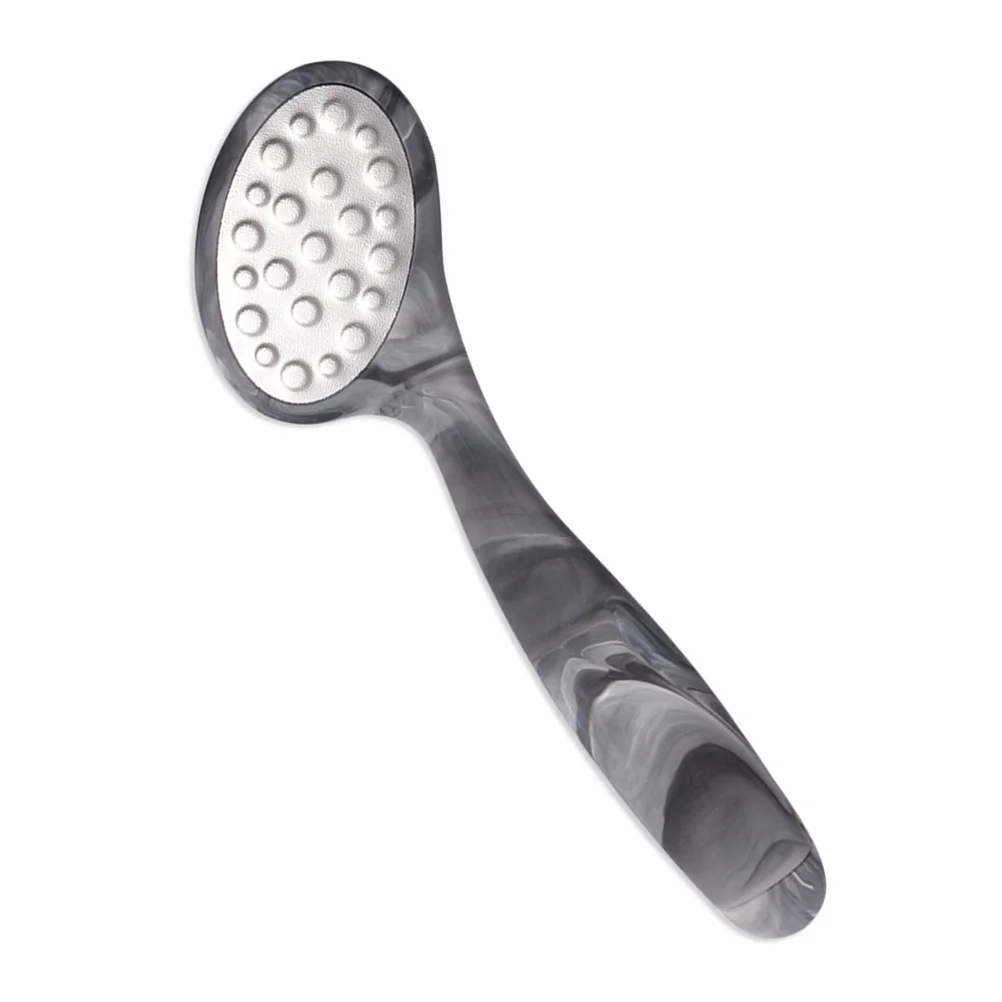 

1 шт. двусторонняя пилка для ног из нержавеющей стали, рашпиль для удаления мозолей, отшелушивающий инструмент для педикюра, легкий вес для ухода за маникюром