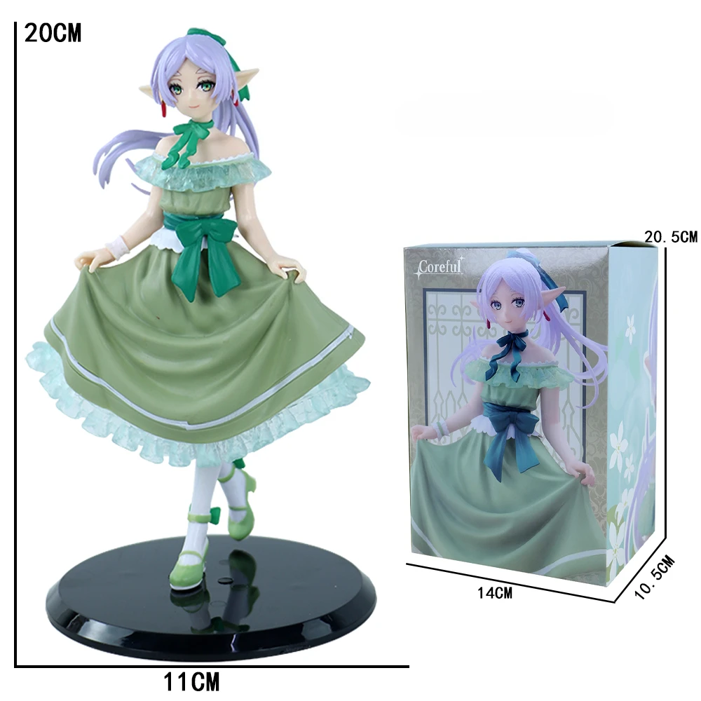 Frieren Anime PVC-Figur Frieren Beyond Journey's End Elfenmädchen im formellen Kleid Sammlerfigur Desktop-Dekoration Geschenk für Anime-Fans