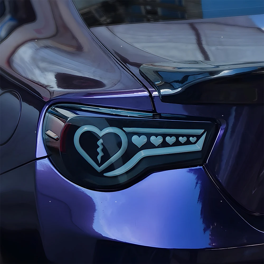 

For Toyota 86 / Subaru BRZ 2012-2021 Car Tail Light Assembly Upgrade, Heart-Shaped Start Effect Signal Light Tool Accessory