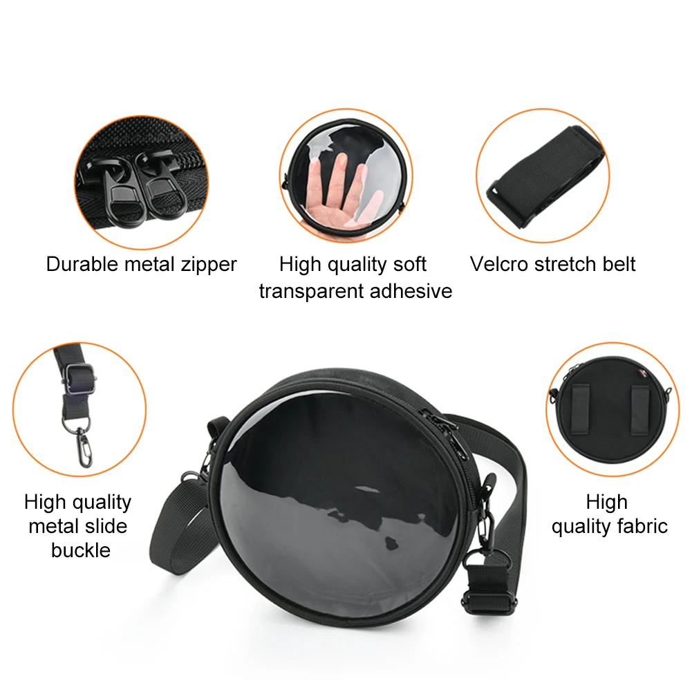 حقيبة مشغل CD محمولة مع حزام قابل للتعديل ، شريط خصر ، حقيبة تخزين ، نافذة شفافة ، سيارة ، منزل ، سفر #5