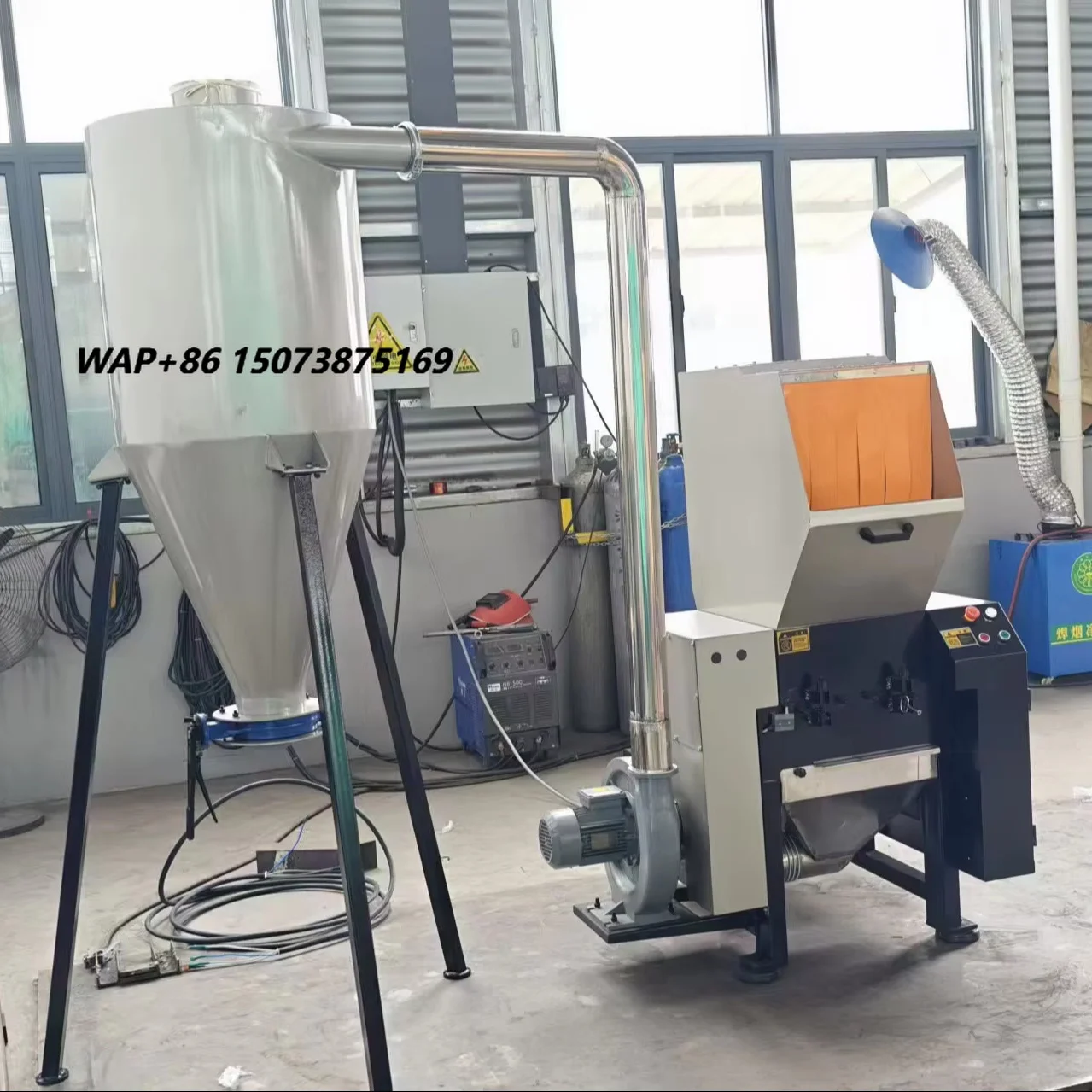 High Efficiency Automatic Plastic Pipe Crusher with High Productivity for Plastic Scrap