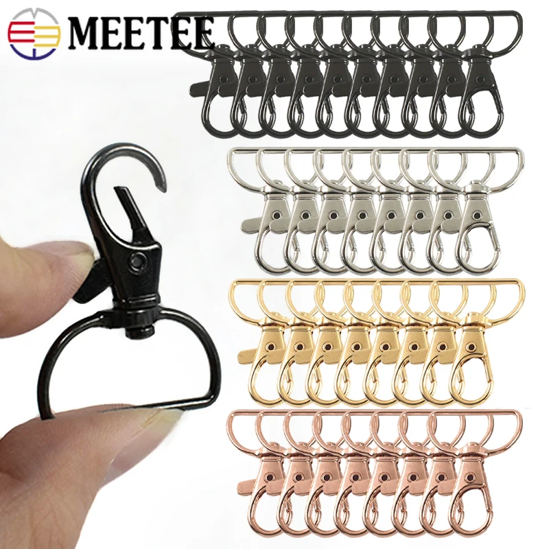 

30/50/100Pcs 20/25mm Metal Buckles Swivel Lobster Clasp for Keychain Snap Hook Pet Collar Carabiner Clips Hardware Accessories