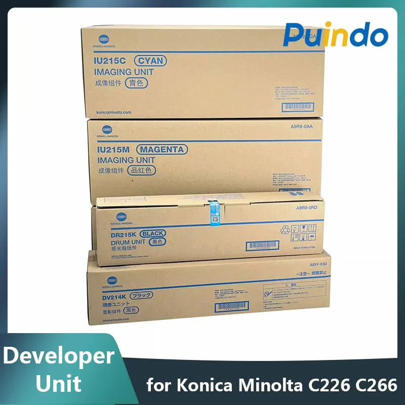 

Оригинальный IU215 IU215 IU215 IMAGING UNIT DR215 DRUM UNIT DV214K Developer Unit для Konica Minolta bizhub C226 C266 A9R9-05A