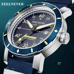 LIGE New Sapphire Design Watch Men FeelNever Brand Luxury 8215 Professional 50Bar Outdoor Sport Men Automatic Mechanical Watches