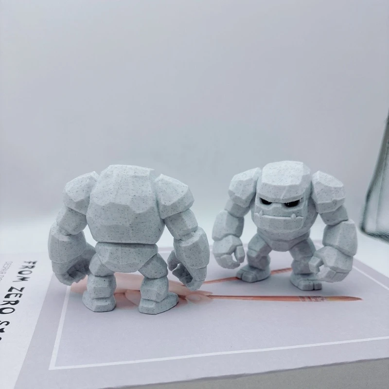 تماثيل نموذج صغير ثلاثية الأبعاد مطبوعة من الحجر ، تمثال حجري درع ووريورز نماذج حجرية لسطح المكتب تماثيل نموذج شخصية لعب الأدوار #2