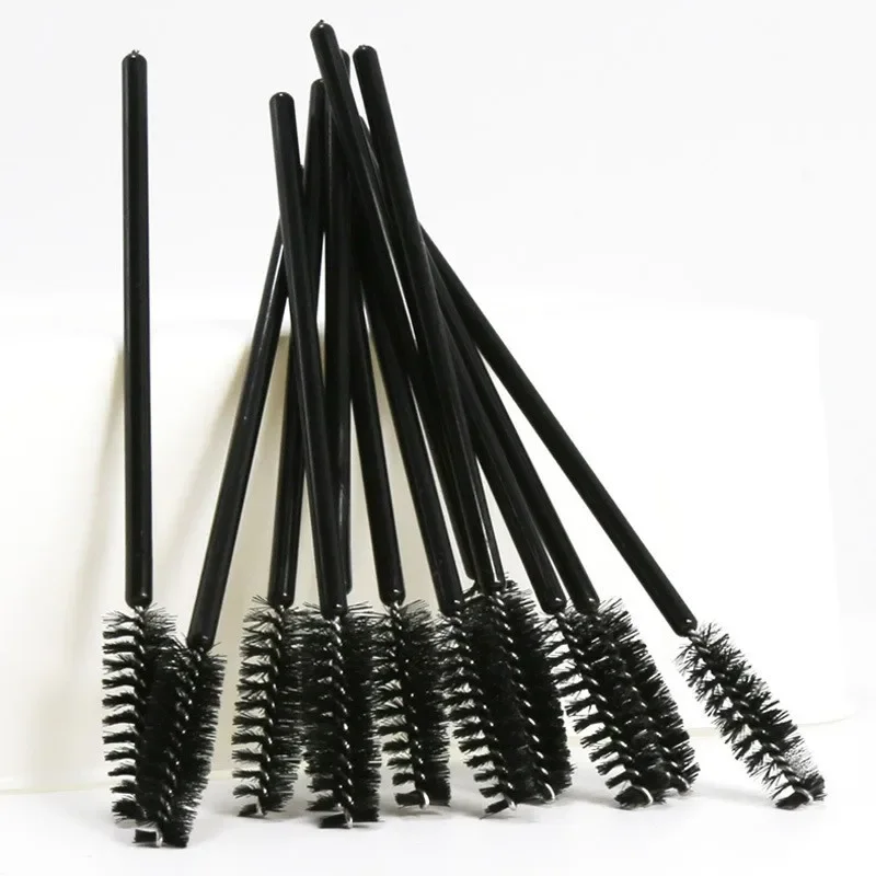200 stücke Einweg Wimpern Pinsel Spoolies Micro Lash Mascara Wands Kämme Großhandel für Wimpern Verlängerung Make-Up Kosmetische Werkzeuge