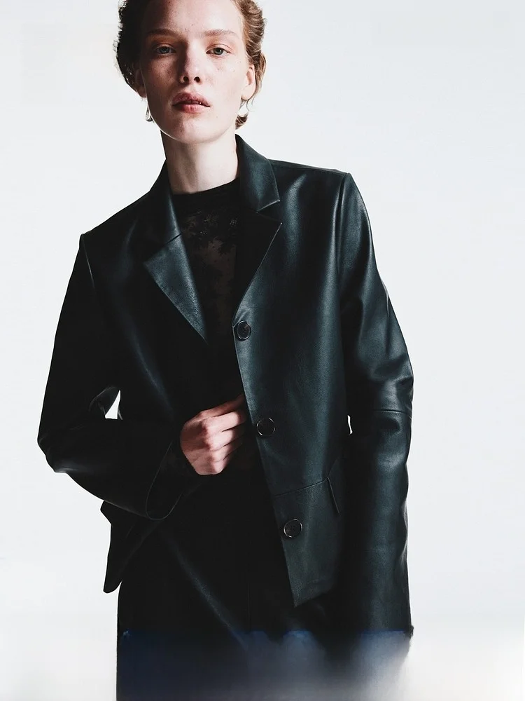 H&M Women's Single-Button Vest Summer Functional Style V-Neck Coat Casual Daily Polyester Fiber 100% Polyester Fiber