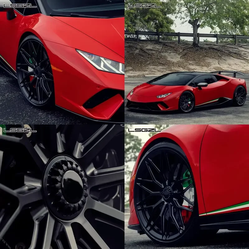 Rines Negros Brillantes de una Pieza de 19, 20, 21, 22, 24 y 26 Pulgadas en 5x114.3, 5x112, 5x130, 458, 990 para G Class y Maclaren 720S