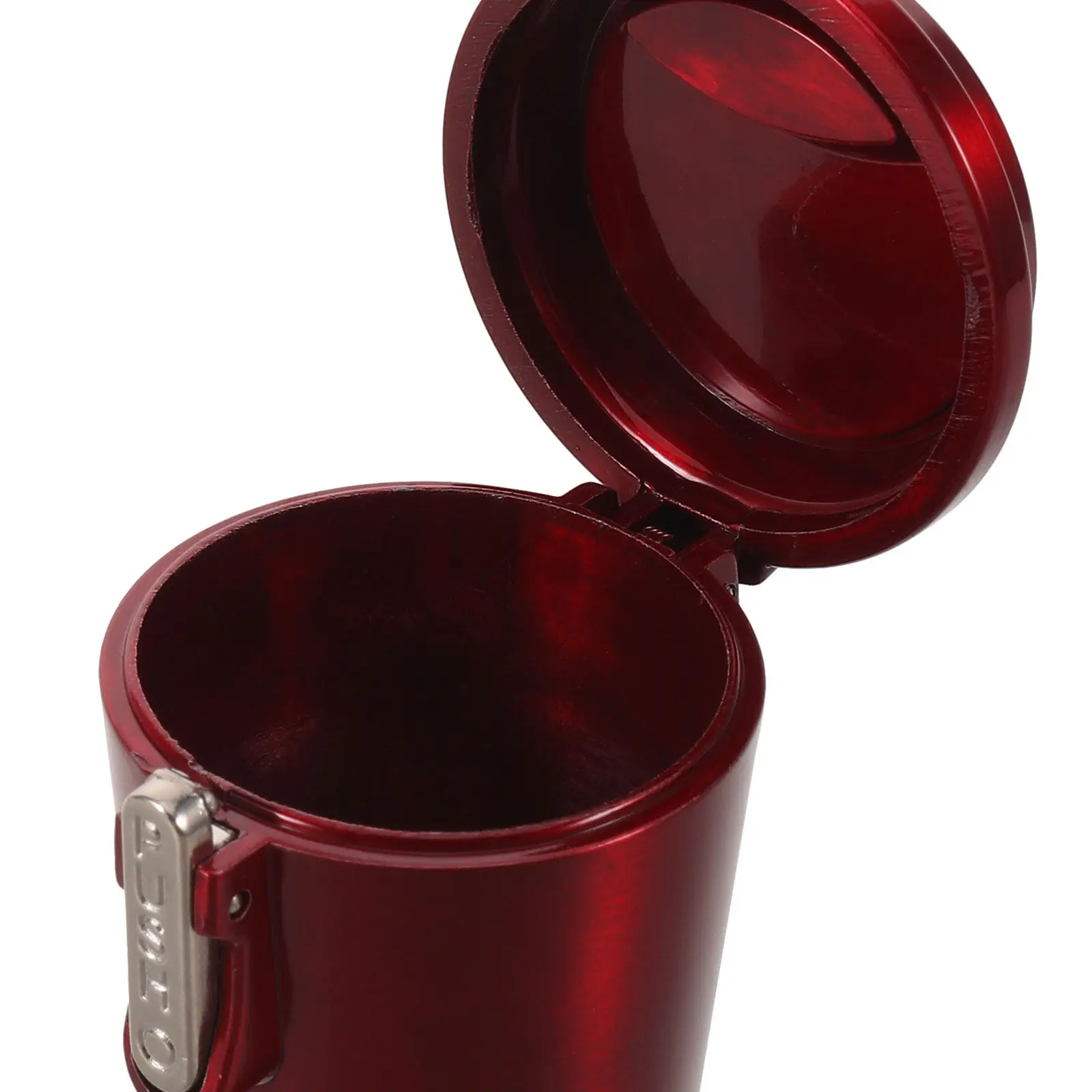Desktop Ash Tray Mini Holder Keychain Cool Ashtrays with Keyring Organizer Decorative Metal Car