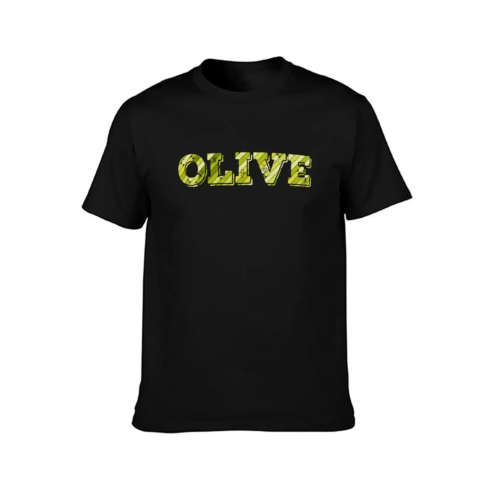 Olive Fruit T-Shirt Fashion Pattern Printed Tee Shirt T-Shirt