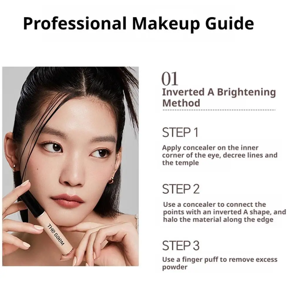 Oil-control Concealer Pen Brightens Face Covers Spots Remove Dark Circles Waterproof Liquid Concealer Blemishes Acne Mark Makeup