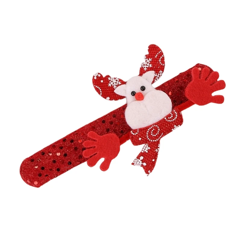 2025 New Christmas Themed Slap Bands for Kids and Family Durable Party Accessories