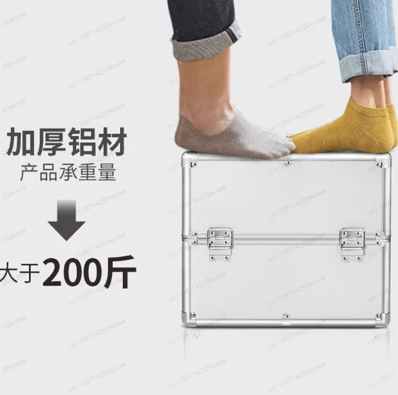 Medical box Household aluminum alloy medical emergency extra large family first aid box Visit medicine box