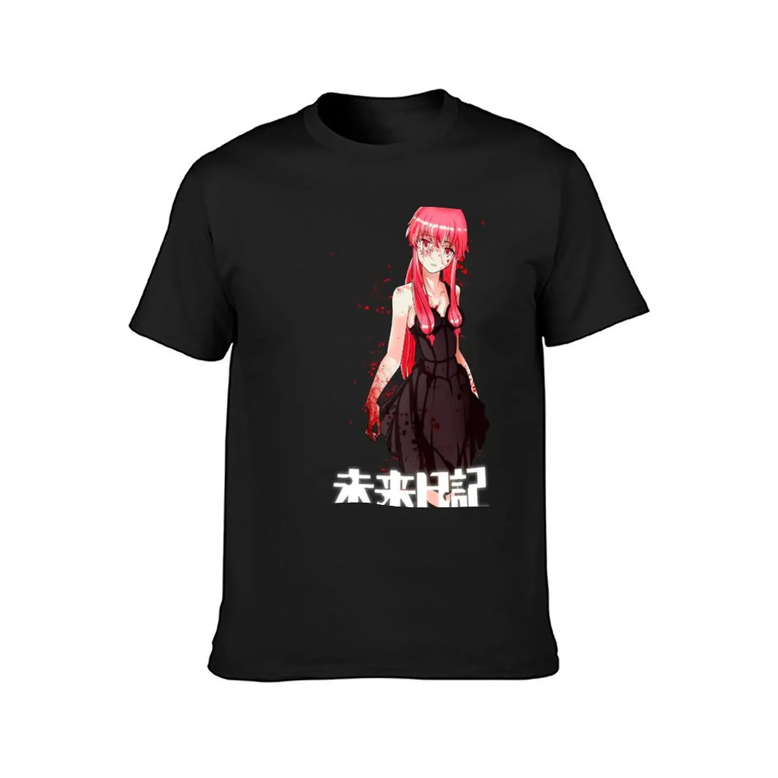 Mirai Nikki T-Shirt summer tops vintage tees mens workout shirts