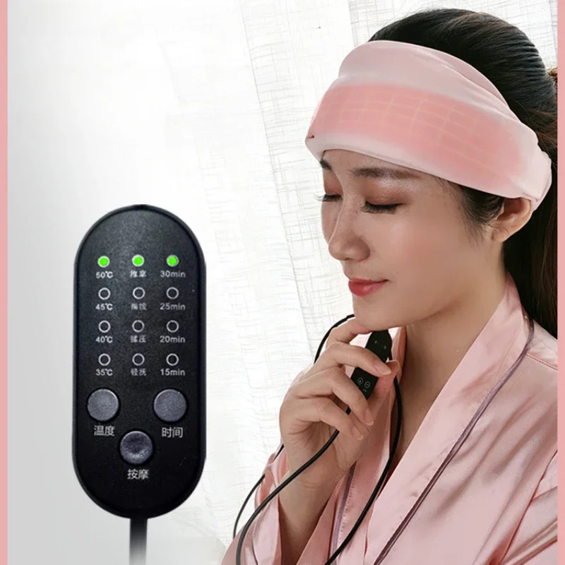 Head Massager Head Massager Household Forehead Electric Heating Compress Cap Headache Pain Improve Sleeping Head Warmer Artifact