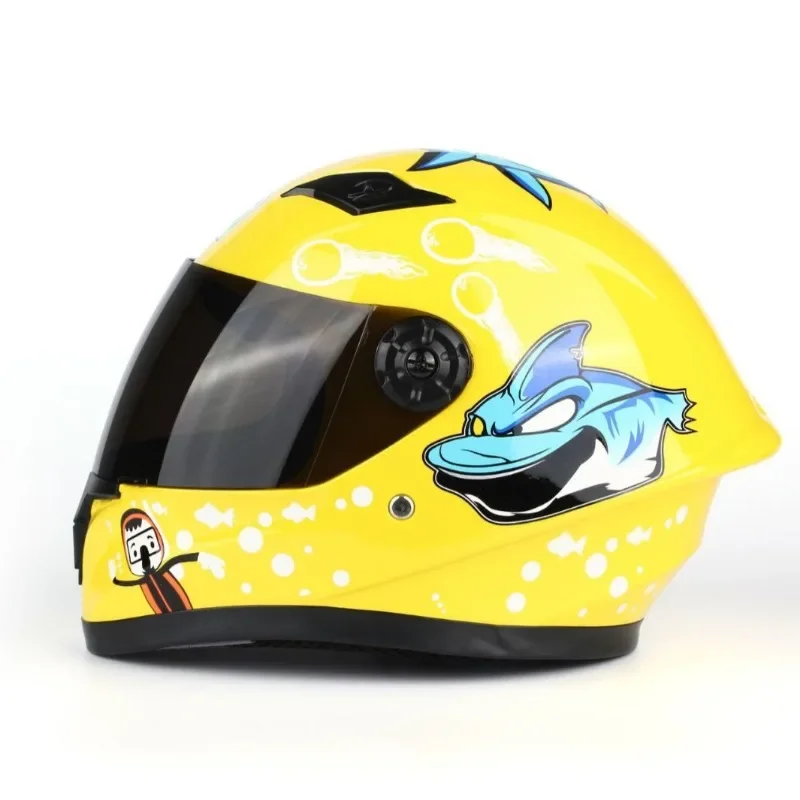 

New Cute Children Helmet Safety Kid Full Face for Four Seasons Outdoor Sports Riding Adjustable Head Bicycle Motorcycle Helmets