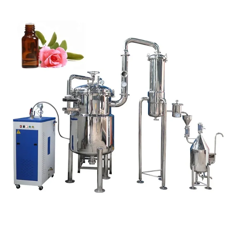Steam Distillation Equipment Custom Factory Extractor Machine For Plant Flower Herb Essential Oil Extraction and Processing