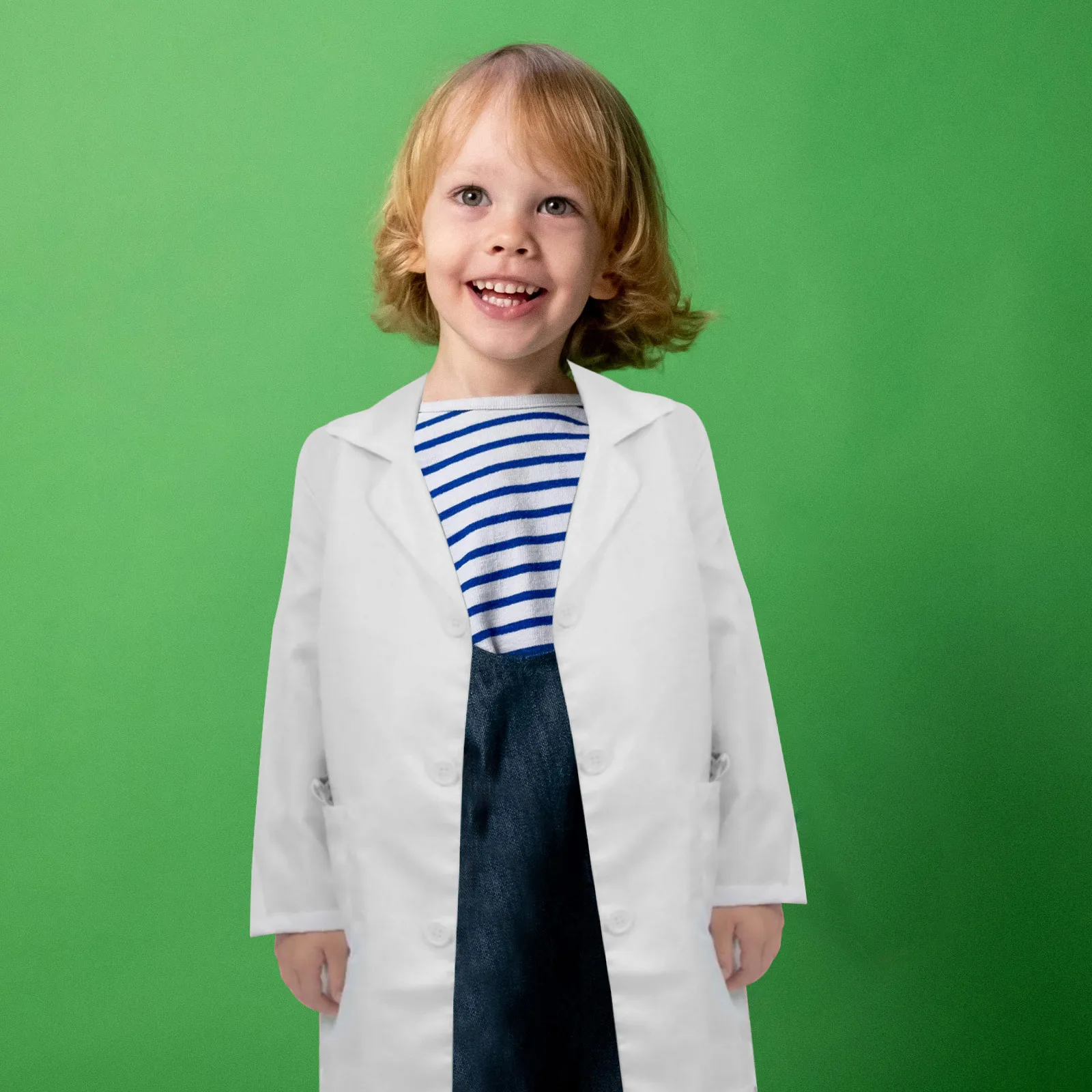 

White Lab Coat Long Sleeve Doctor Coat for School Science Performances Costume Coats for