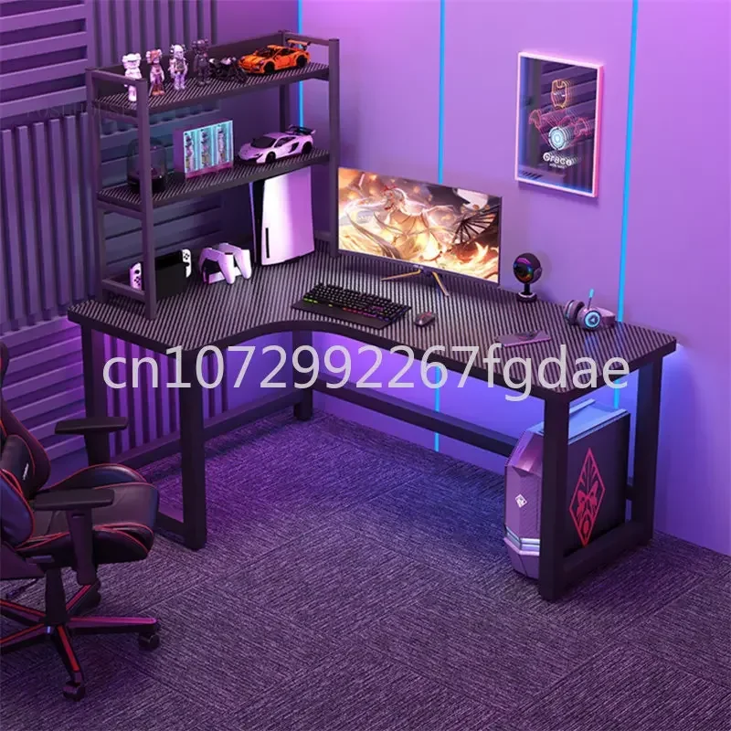 L-shaped Game Table, Desktop Computer Table, Home Bedroom, Writing Desk, Corner Game Table, Bookshelf, Computer Table