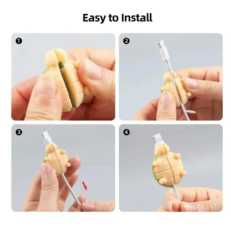1/2/3Pcs Useful For iPhone Data Line Charger Plug Protective Winder Cover USB Cable Protector Cable Cord Case view 6