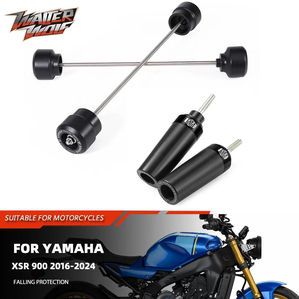

2024 Motorycle Frame Slider Wheel Axle Fork Spindle Swingarm Slider Crash Protector For Yamaha XSR900 XSR 900 Falling Protection