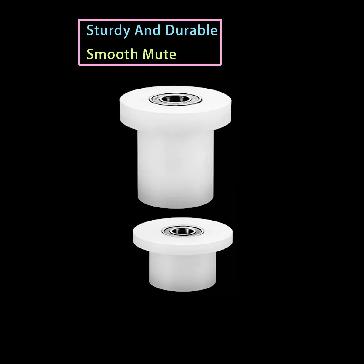 Nylon Polypropylene Bearing Roller, T-Guide Track Pulley, Silent Wear Resistant Fixed Guide Wheel