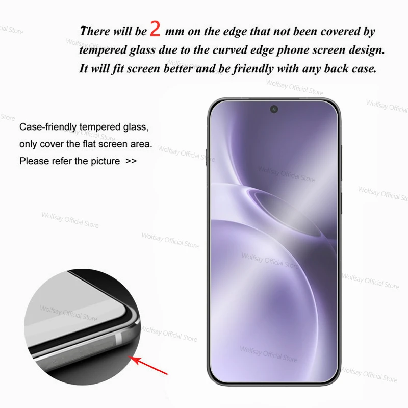 2/4 قطعة الزجاج المقسى ل vivo X300 برو واقي للشاشة vivo X300 X300 Pro الغراء الكامل المضادة للخدش زجاج الهاتف ل vivo X300 Pro