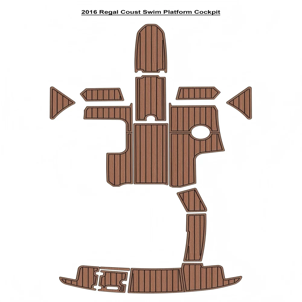 

2016 Re-gal Coust Swim Platform Кокпит Pad Лодка EVA Foam Teak Floor Mat SeaDek MarineMat Gatorstep Style Самоклеящийся ZY