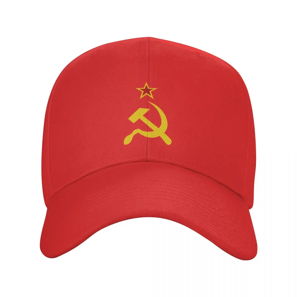 Russian Soviet Flag Baseball Cap for Women Men Breathable CCCP USSR Hammer And Sickle Dad Hat Performance Snapback Summer Hats