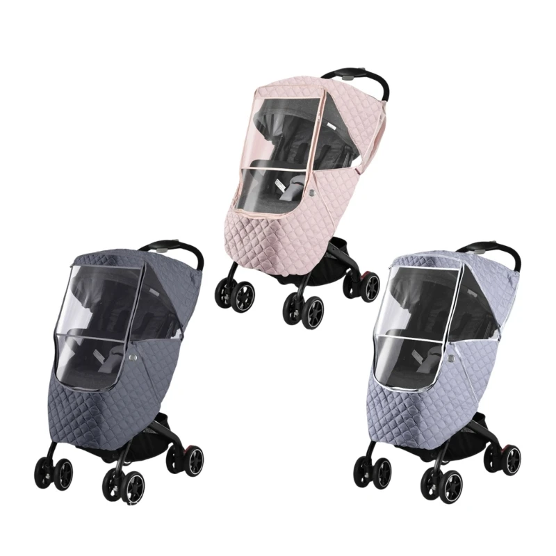 Winter Baby Pushchair Cover Windproof Cover Universal Dustproof Weather Shield Baby Pushchair Pram Rain Cover