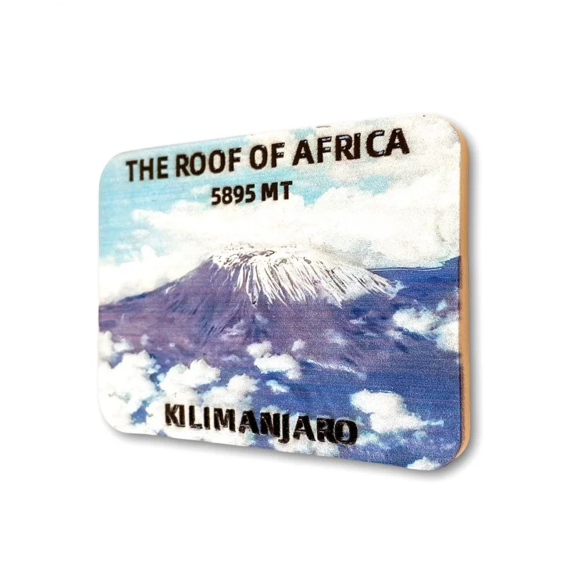 Mount Kilimanjaro, Africa, stylish refrigerator magnet, home decoration, travel souvenir