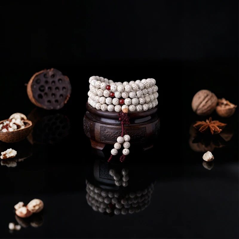 Tibetan Mara Bead Buddhist Meditation Amulet Star Moon Bodhi 108 Beads Beaded Necklace Bracelet Ladies Mens Good Luck Gifts