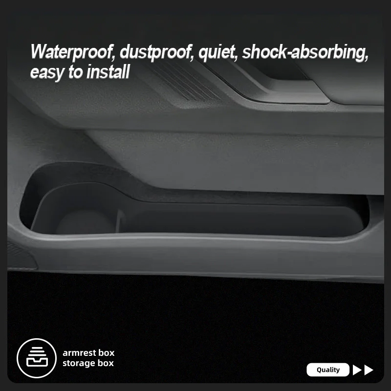 For Toyota NEW RAV4 2026+ Car Door Pocket Storage Box TPE Material Front Rear Door Storage Box Pad Car Accessories