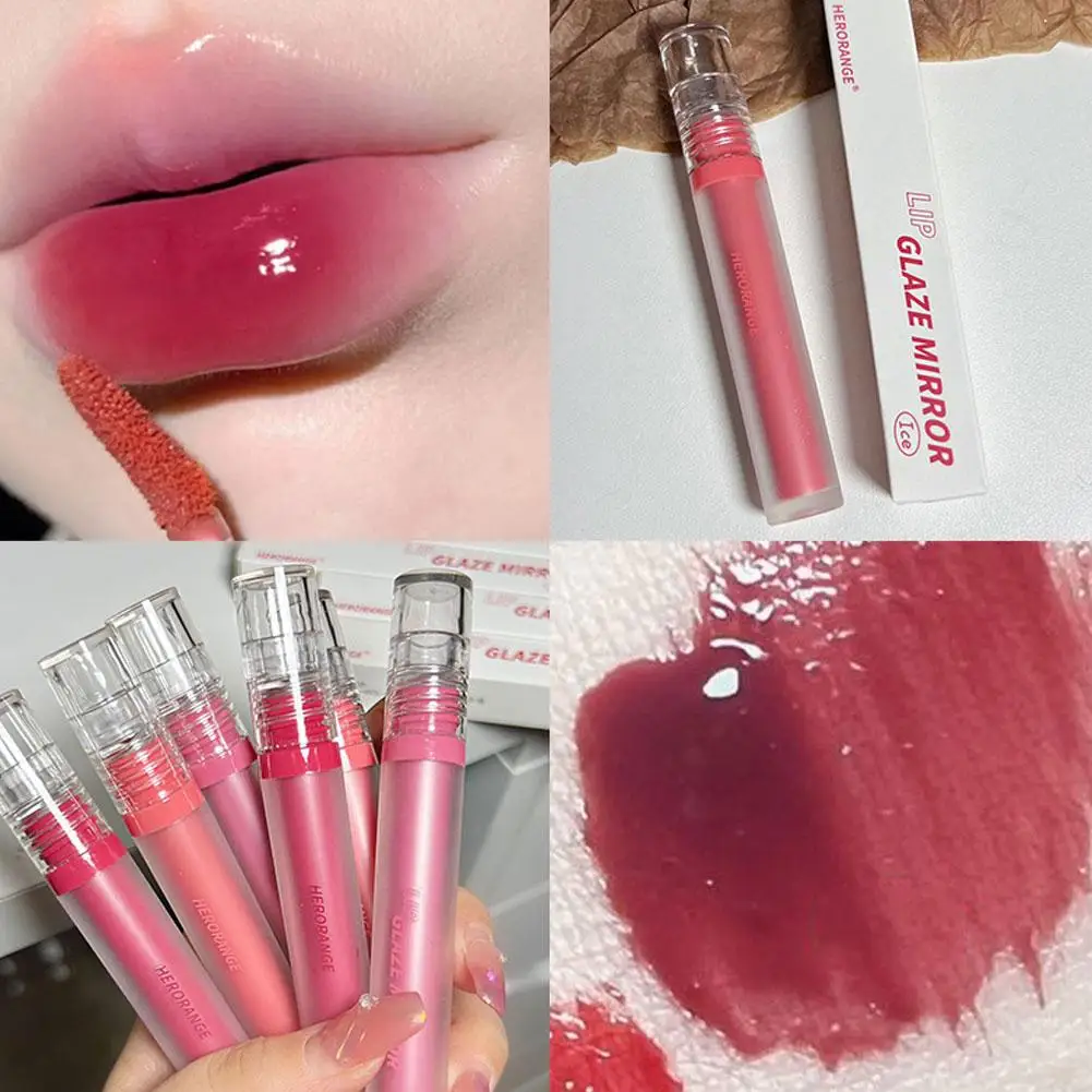 Jules Glaze-Rouge à Lèvres Hydratant Brcorporelle à l'Eau, Cosmétiques Aquatiques, Teinte Rouge, 6 Couleurs de Maquillage, Lait, D3c2