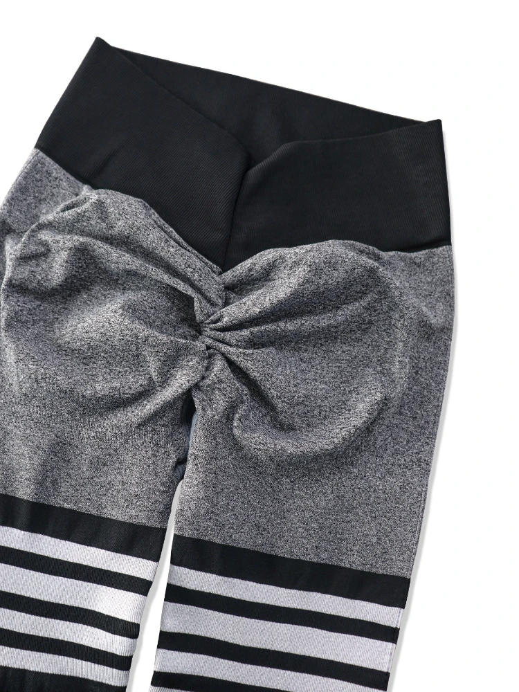 امرأة الملابس مخطط طماق مثير عالية الخصر في الهواء الطلق سراويل ضيقة رياضية السيدات السراويل اليوغا طماق رياضة الجري سراويل رياضية