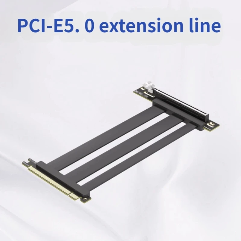 

90 Degree PCIe 5.0 x16 GPU to Motherboard Adapter Supporting 32GT/s Speed Easy Installation Space Saving