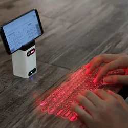 Teclado láser virtual Bluetooth teclado virtual para Proyector Inalámbrico portátil para ordenador almohadilla para teléfono portátil con función de ratón