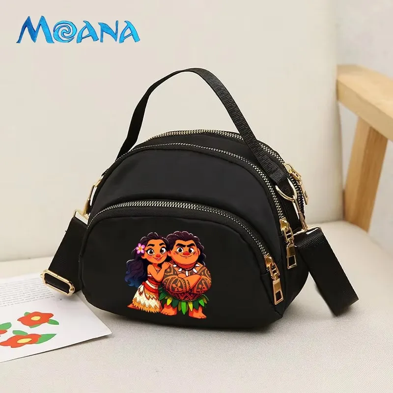 New Style Disney Moana Cartoon Printed Small Square Bag, Mini Phone Bag, Casual and Simple Nylon Cloth Bag, Decorative Items