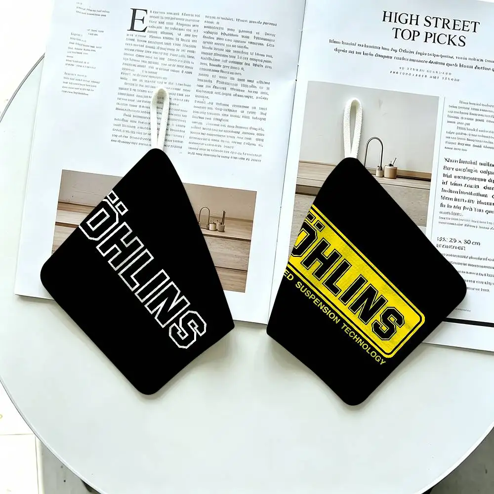 shock absorber O-Ohlins logo Reusable Hanging Kitchen Towel, Polyester Cotton Soft Fabric for Office Home Daily Life view 4
