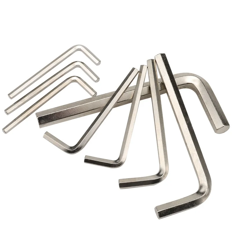 1-20 Stuks L Vormige Multifunctionele Inbussleutel M0.7M0.9M1.27M1.5M2M2.5-M17 Platte Kop Zeshoekige Schroevendraaier Thuis Fiets Reparatie tool