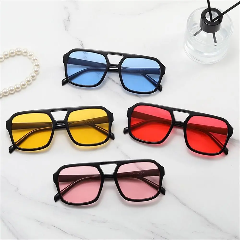 

Trendy Ins Style Square Aviation Sunglasses UV400 Protection Black Shades Big Frame Sun Glasses for Women & Men