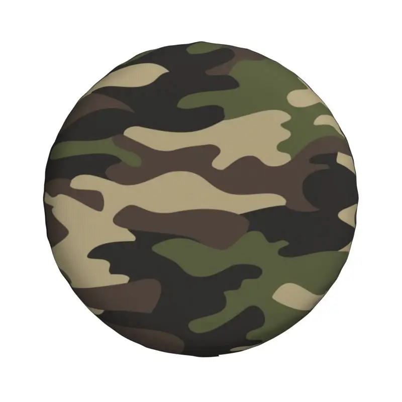 Custom Green Brown Military Camouflage Spare Tire Cover for Honda CRV Army Jungle Camo 4WD 4x4 SUV Car Wheel Protectors