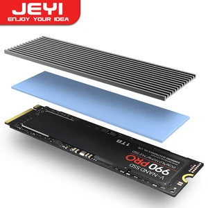 Heatsink SSD JEYI M. 2, Radiator Solid State Drive Aluminium Pendingin Bantalan Termal Silikon untuk SSD PCI-E NVME NGFF M2 2280 8 ssd evo penjualan terbaik - №