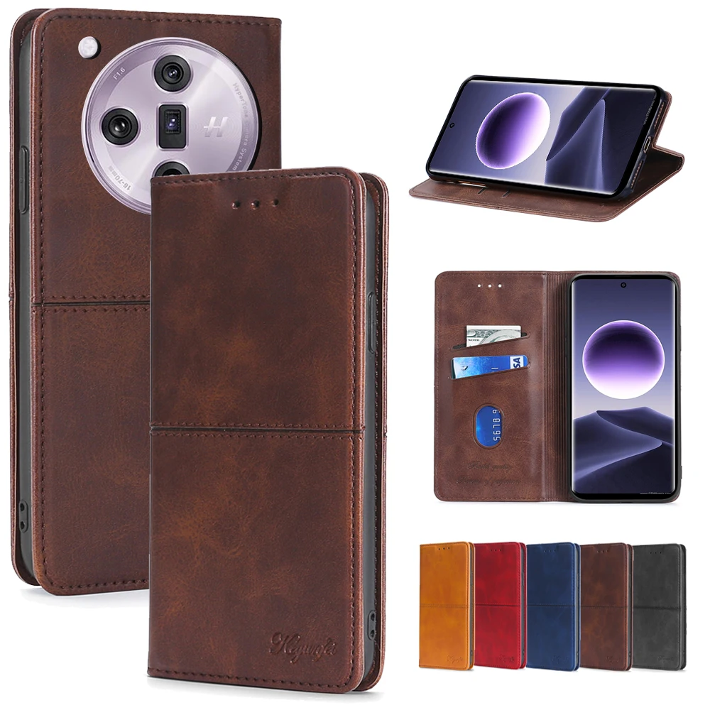 Fall Prevention Case For OPPO Find X7 X6 X5 X3 X2 Pro X5 Ultra Lite Neo Business Multi Card Cover for OPPO Find X7 Leather Case