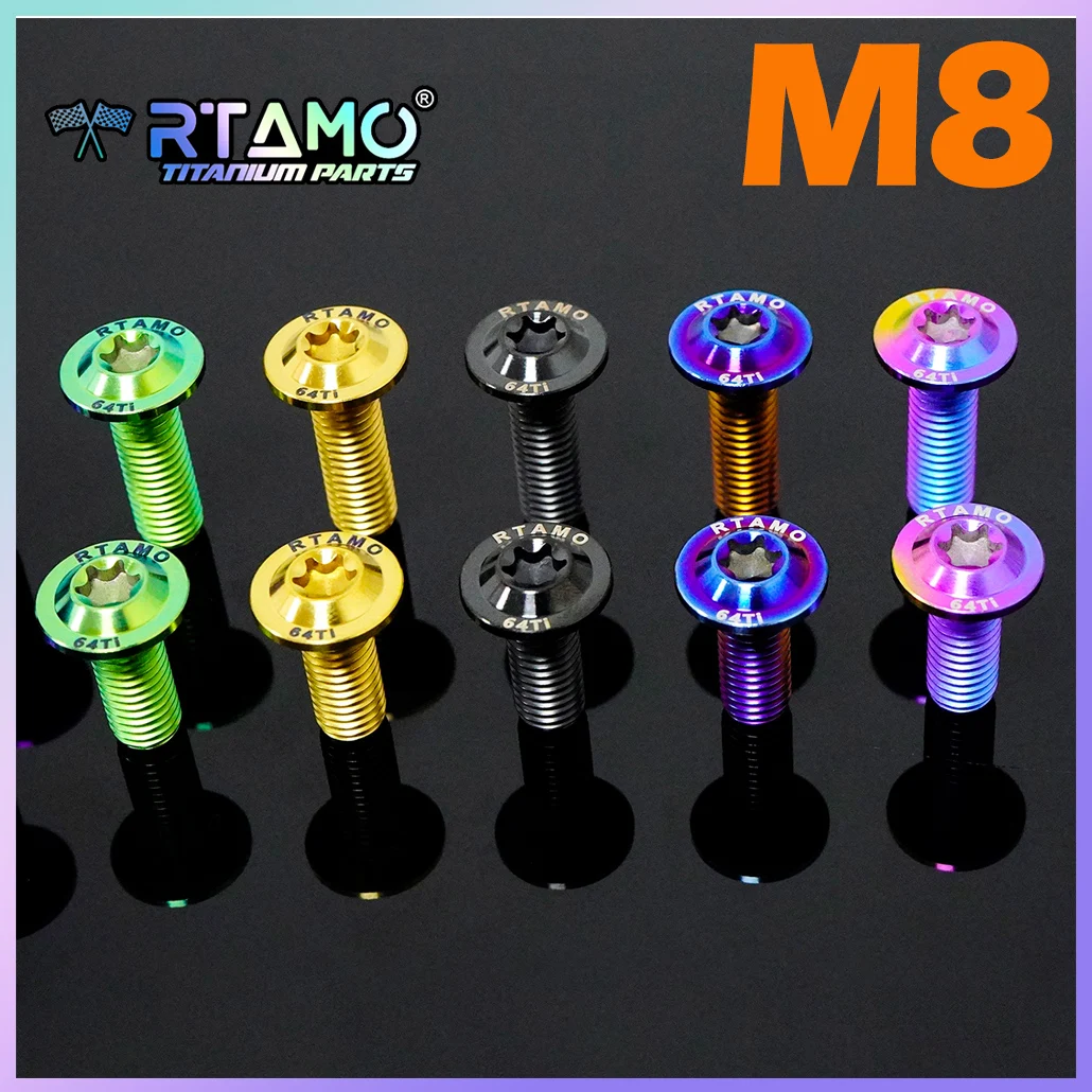 RTAMO Titanium Bolt M8X20/25mm Disc Head Screw for Yamaha Nmax Aerox Xmax 1pc